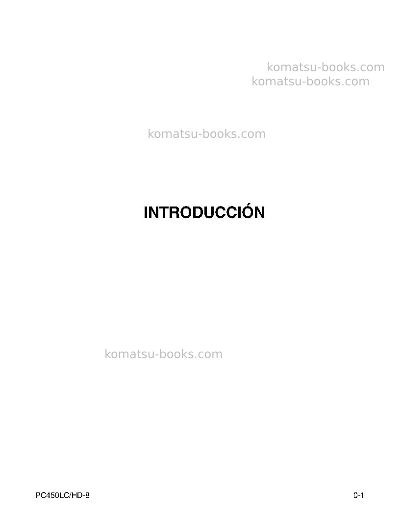 Komatsu pc450lc-8usa Manual de operación cover Page 3
