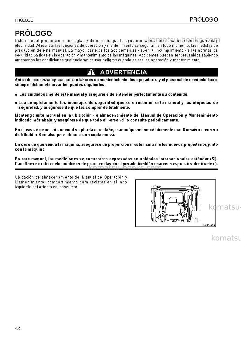 Komatsu pc350lc-8bra Manual de operación cover Page 3