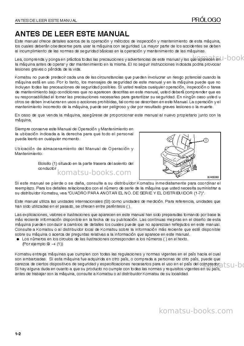Komatsu wa380-6jpn Manual de operación cover Page 3 Komatsu wa380-6jpn Manual de operación cover Page 3