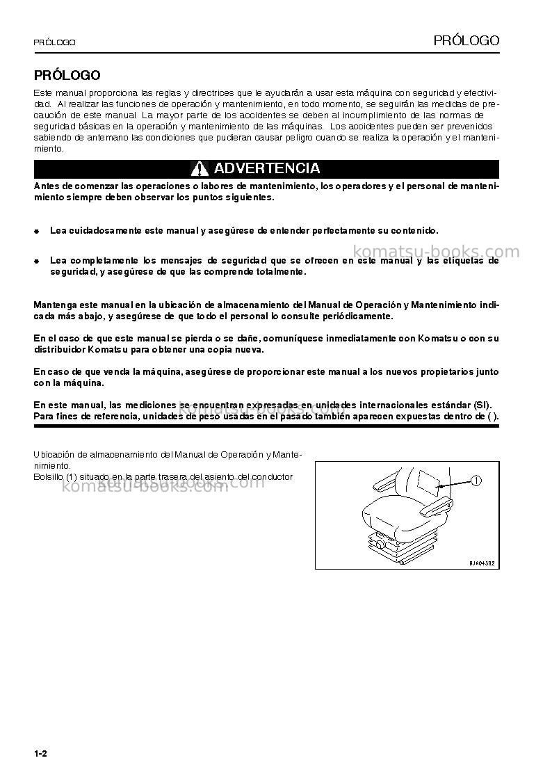 Komatsu wa320-6jpn Manual de operación cover Page 3