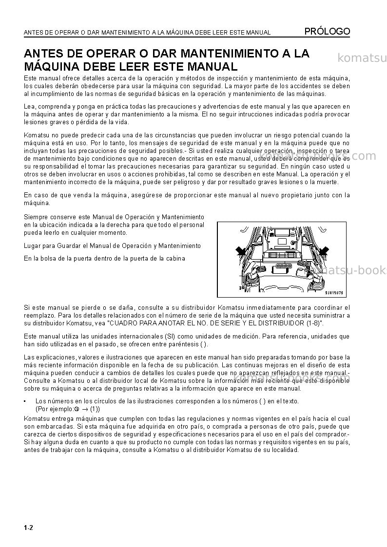 Komatsu d375a-6jpn-r Manual de operación cover Page 3 Komatsu d375a-6jpn-r Manual de operación cover Page 3