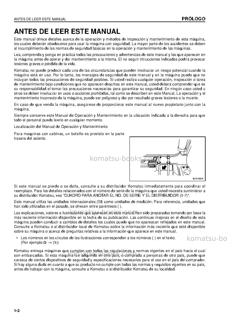 Komatsu d65ex-16jpn Manual de operación cover Page 3