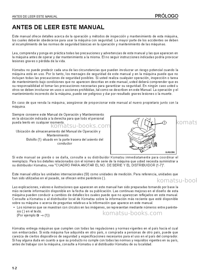 Komatsu wa430-6jpn Manual de operación cover Page 3