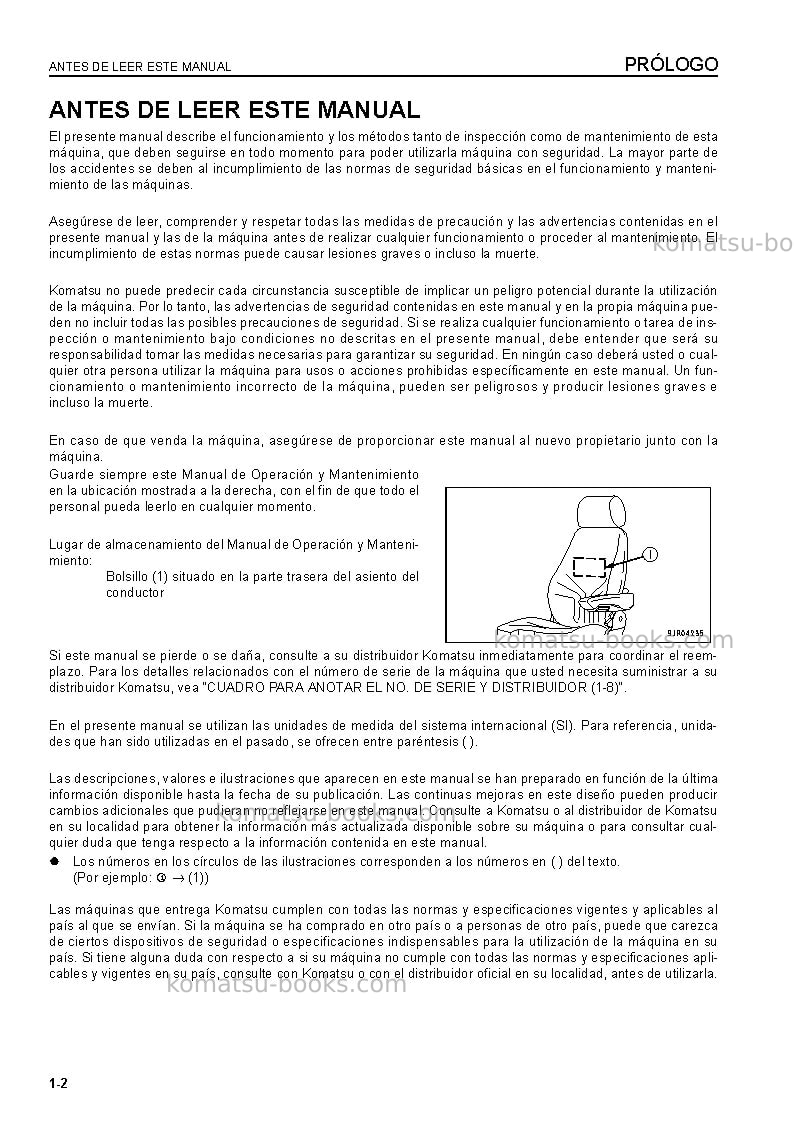 Komatsu wa800-3jpn-e0 Manual de operación cover Page 3 Komatsu wa800-3jpn-e0 Manual de operación cover Page 3