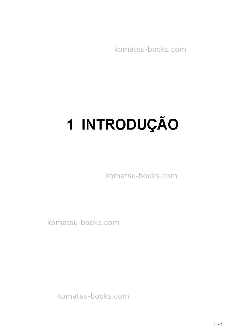 Komatsu pc8000e-6deu Manual de operação capa Página 3 Komatsu pc8000e-6deu Manual de operação capa Página 3