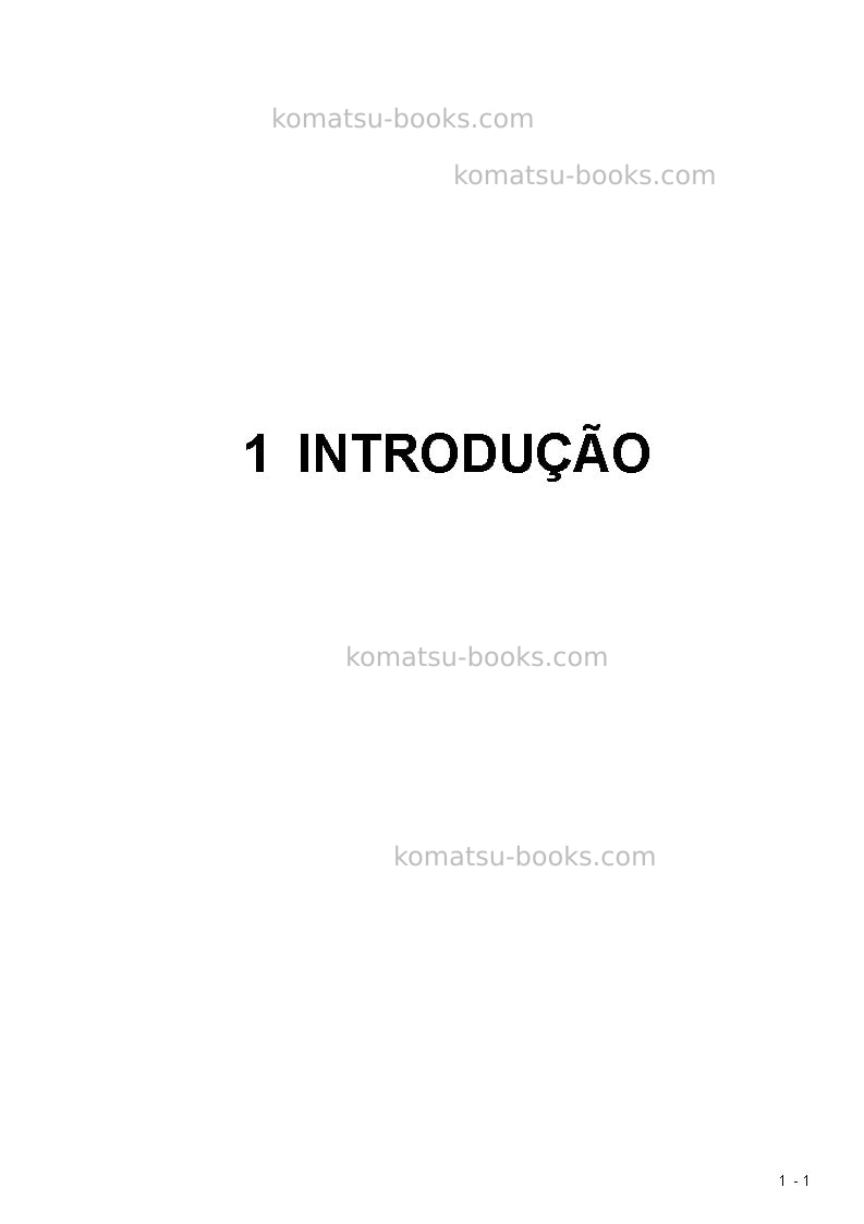 Komatsu pc8000e-6deu Manual de operação capa Página 3 Komatsu pc8000e-6deu Manual de operação capa Página 3
