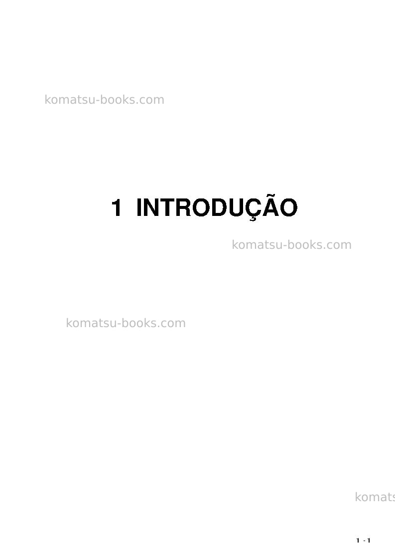 Komatsu pc5500-6deu Manual de operação capa Página 3