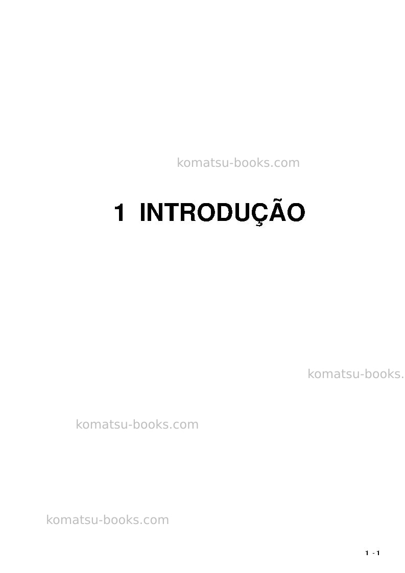 Komatsu pc5500e-6deu Manual de operação capa Página 3