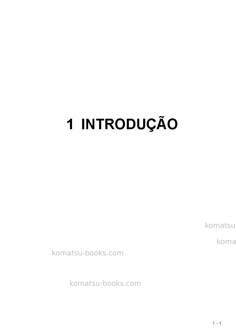 Komatsu pc5500e-6deu Manual de operação capa Página 3