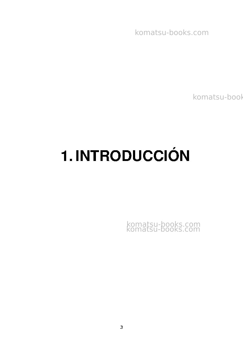 Komatsu pc8000-6deu-electric motor Manual de operación cover Page 3 Komatsu pc8000-6deu-electric motor Manual de operación cover Page 3