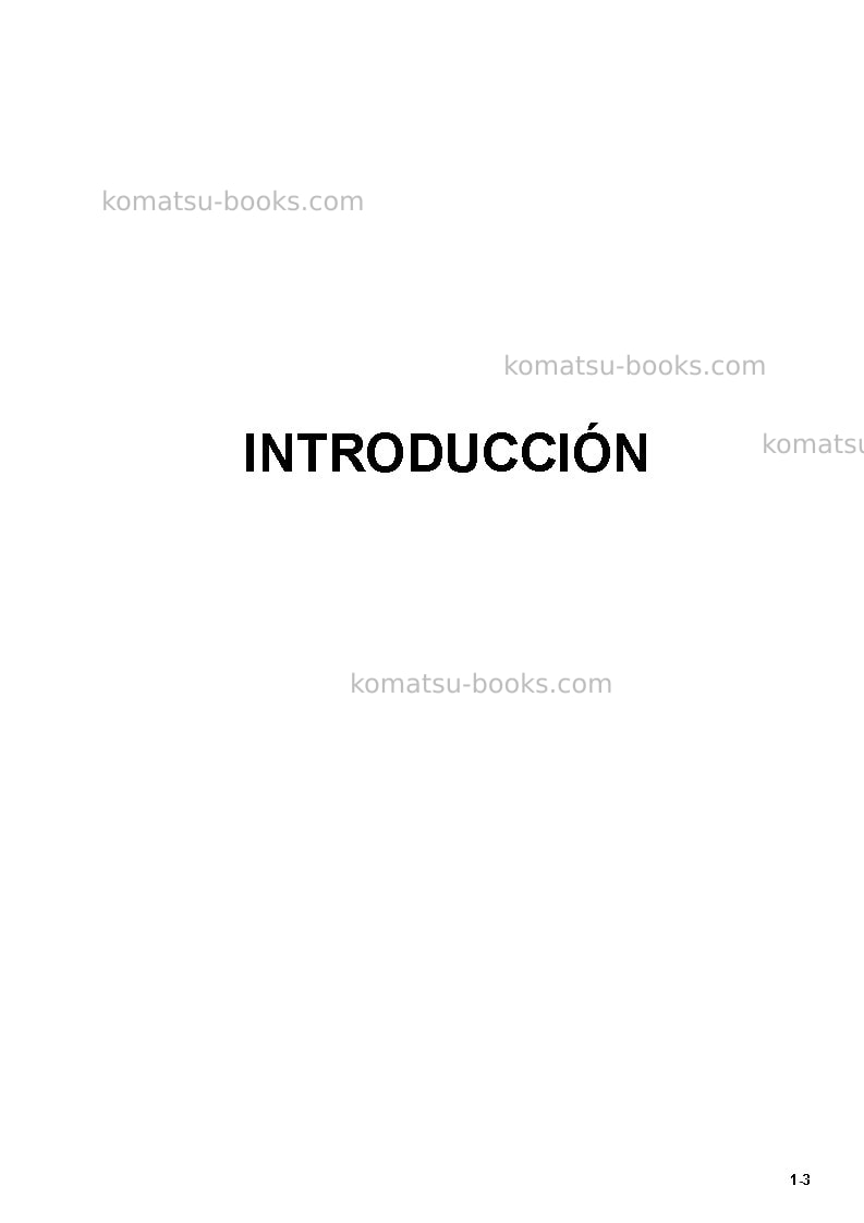 Komatsu pc8000-6deu Manual de operación cover Page 3 Komatsu pc8000-6deu Manual de operación cover Page 3