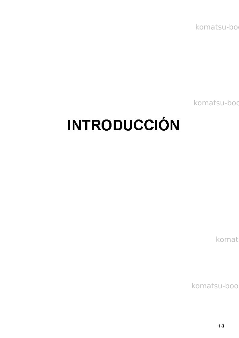 Komatsu pc8000-6deu Manual de operación cover Page 3