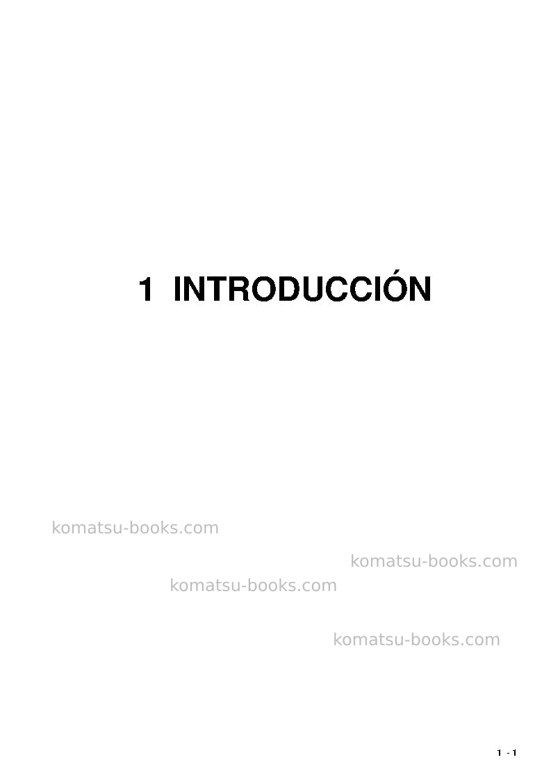Komatsu pc8000-6deu Manual de operación cover Page 3 Komatsu pc8000-6deu Manual de operación cover Page 3