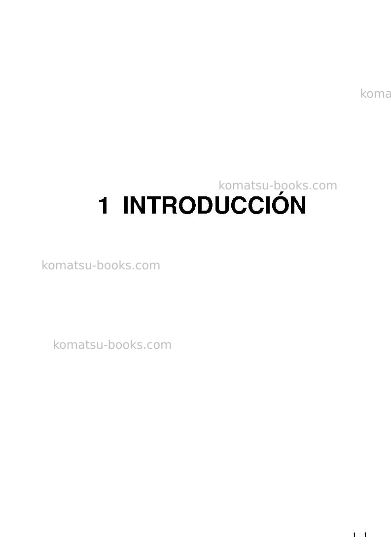 Komatsu pc8000e-6deu Manual de operación cover Page 3