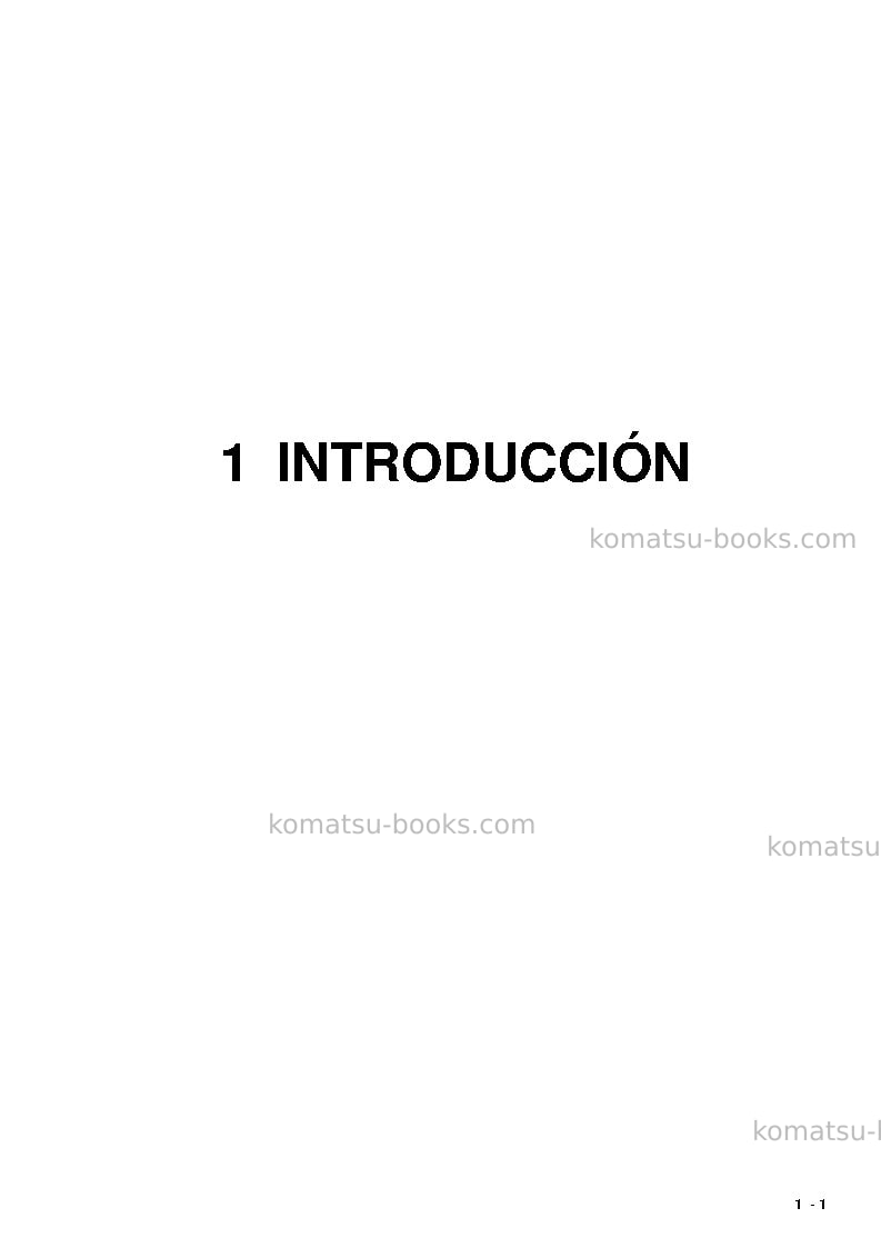 Komatsu pc5500-6deu Manual de operación cover Page 3 Komatsu pc5500-6deu Manual de operación cover Page 3