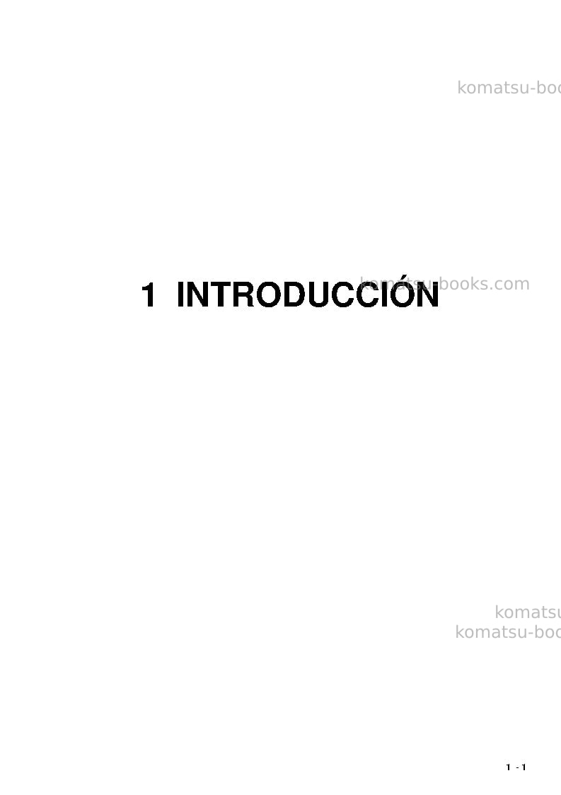 Komatsu pc3000-6deu Manual de operación cover Page 3 Komatsu pc3000-6deu Manual de operación cover Page 3
