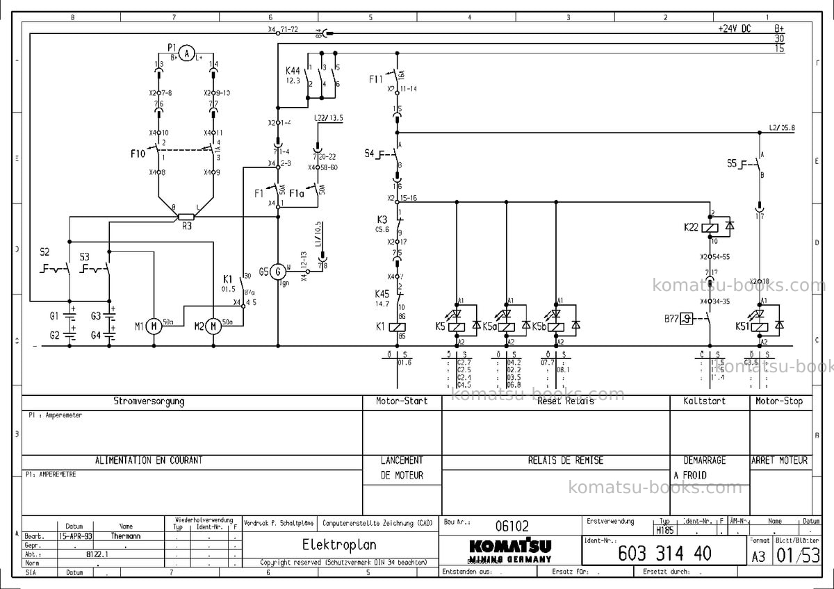 Komatsu h185sdeu Repair & maintenance cover Page 3