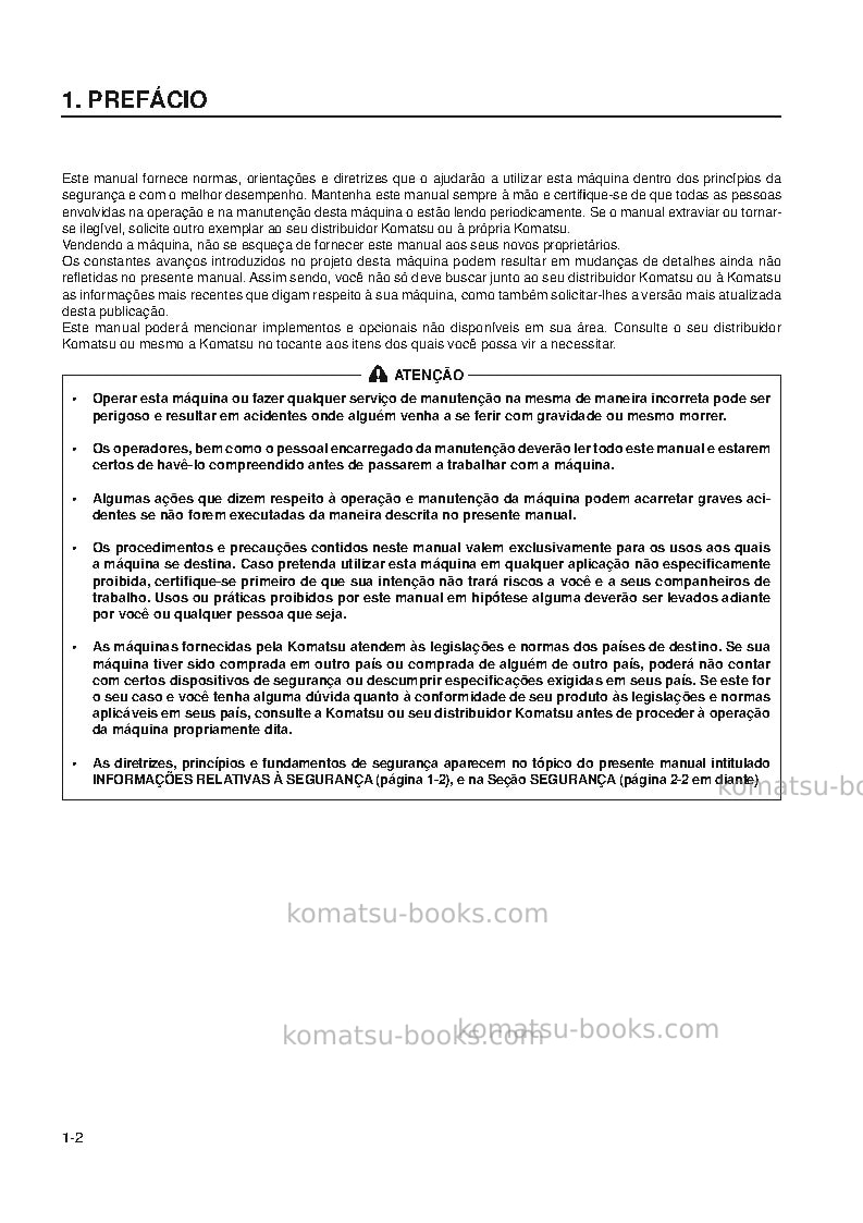 Komatsu wd900-3jpn Manual de operação capa Página 3