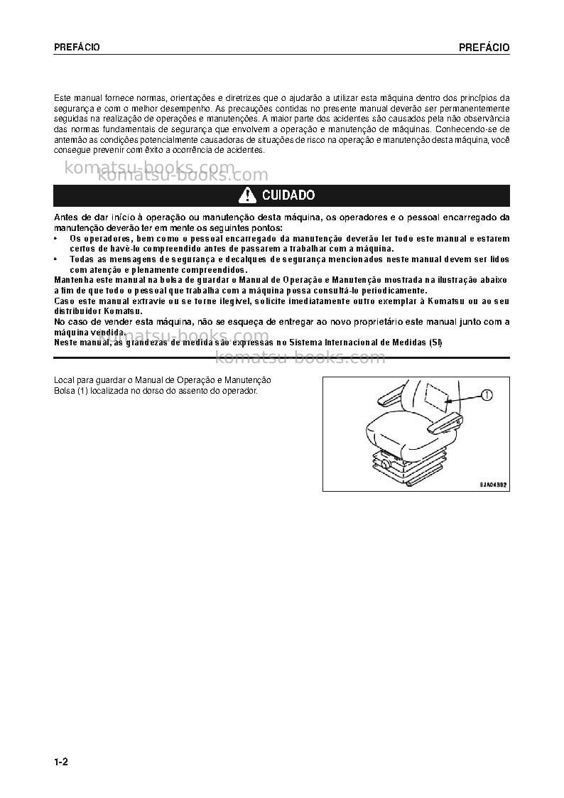 Komatsu wa200-5bra Manual de operação capa Página 3