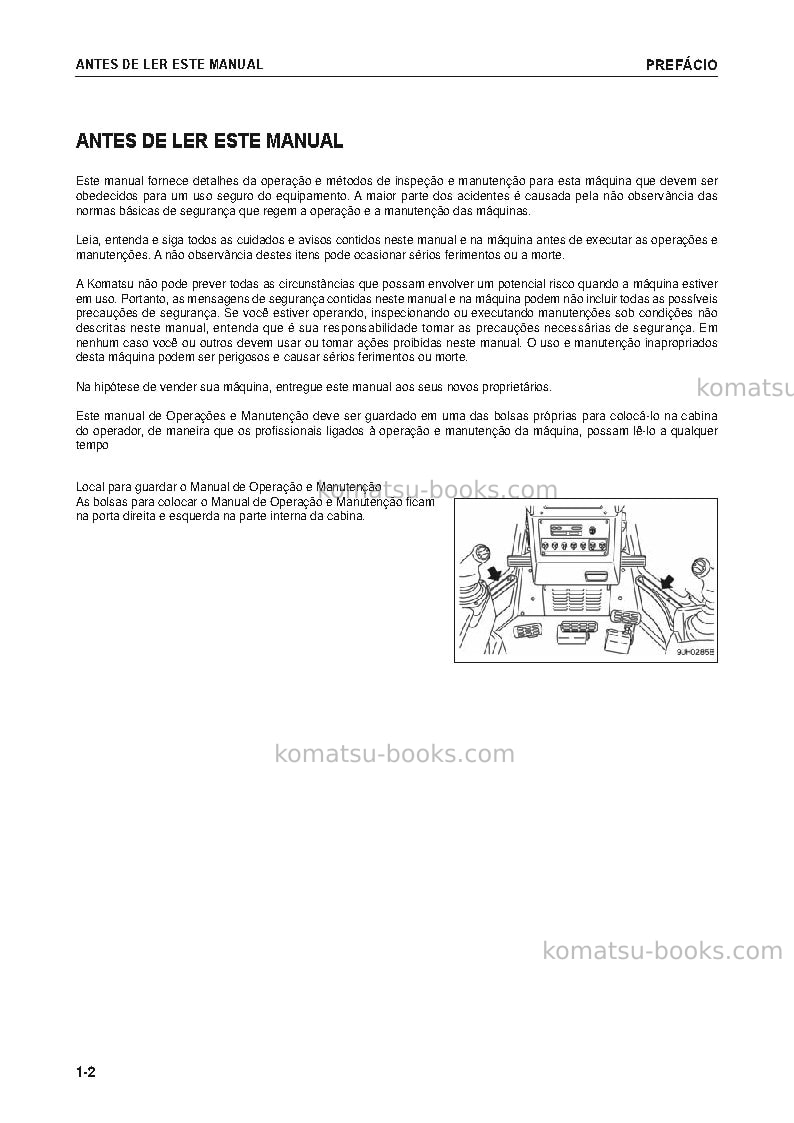 Komatsu d85ex-15jpn-e0 Manual de operação capa Página 3