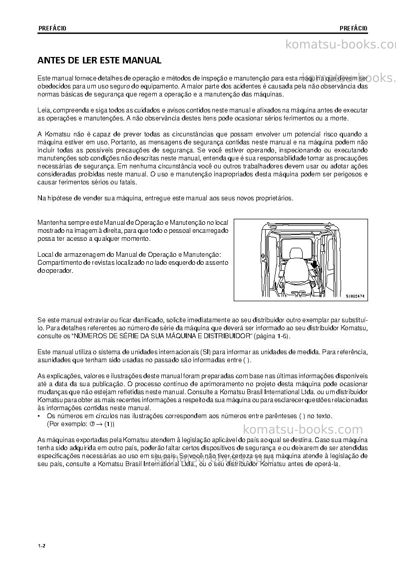 Komatsu pc600lc-8jpn Manual de operação capa Página 3 Komatsu pc600lc-8jpn Manual de operação capa Página 3