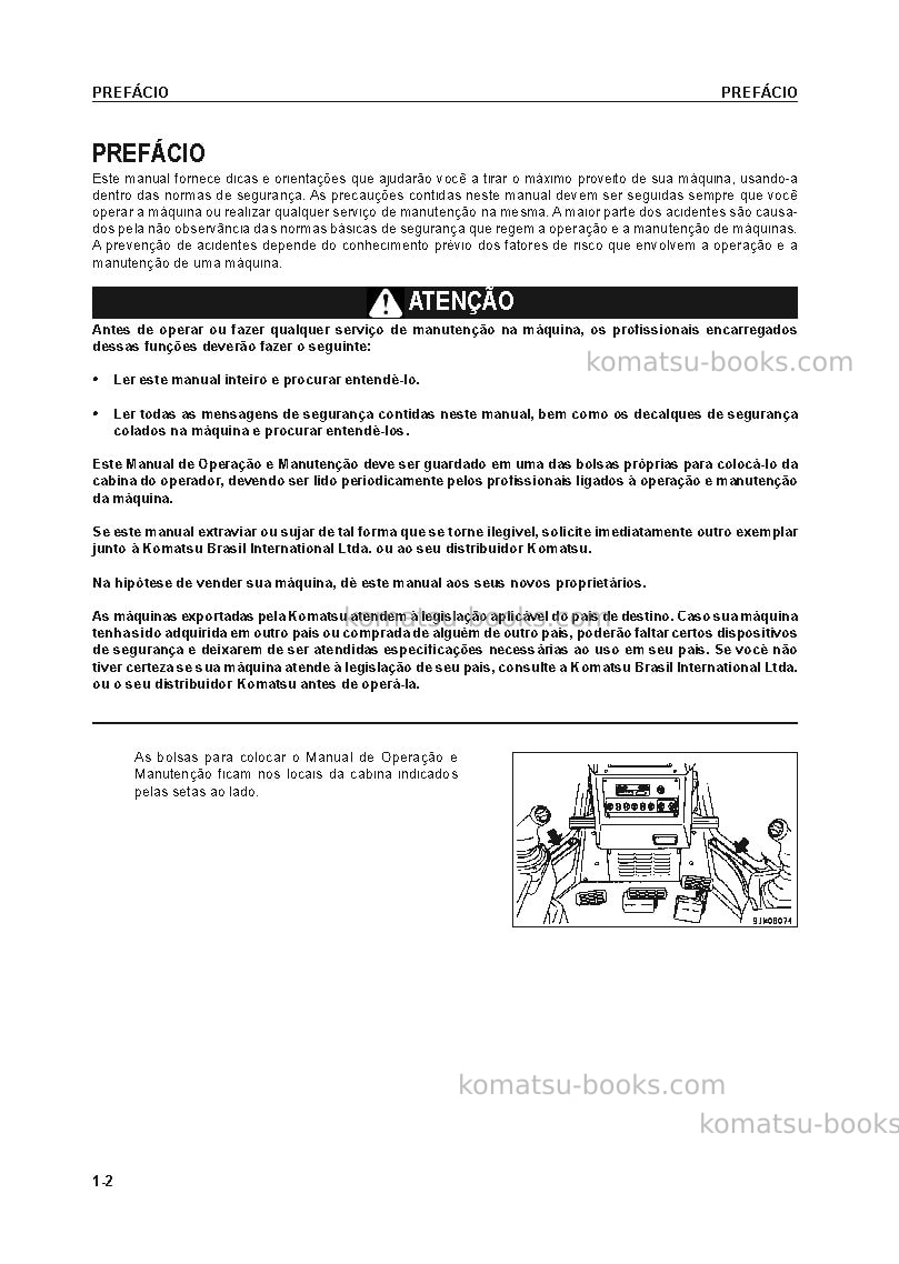 Komatsu d275ax-5jpn-e0 Manual de operação capa Página 3 Komatsu d275ax-5jpn-e0 Manual de operação capa Página 3