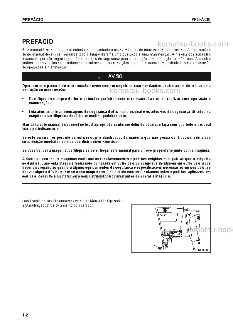 Komatsu d155ax-6jpn Manual de operação capa Página 3