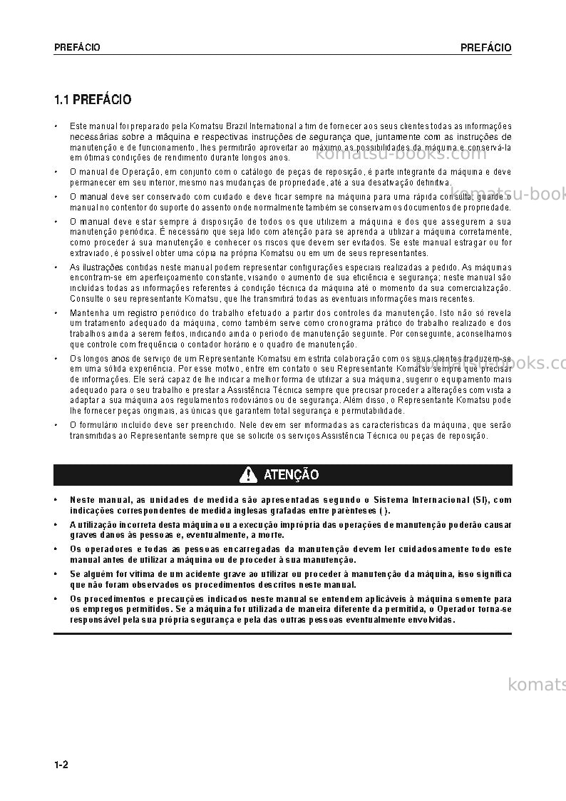 Komatsu pc55mr-3jpn Manual de operação capa Página 3
