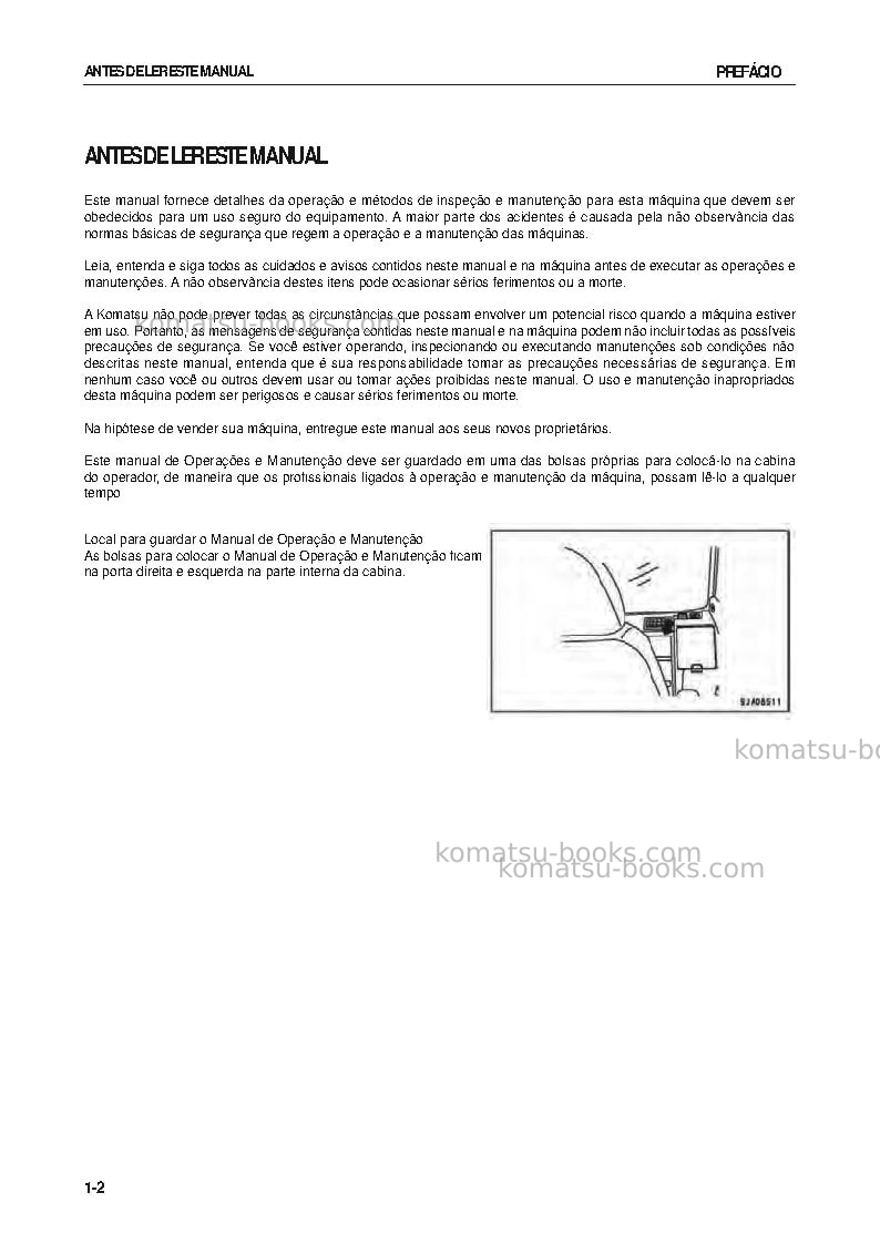 Komatsu pc138uslc-8jpn Manual de operação capa Página 3 Komatsu pc138uslc-8jpn Manual de operação capa Página 3
