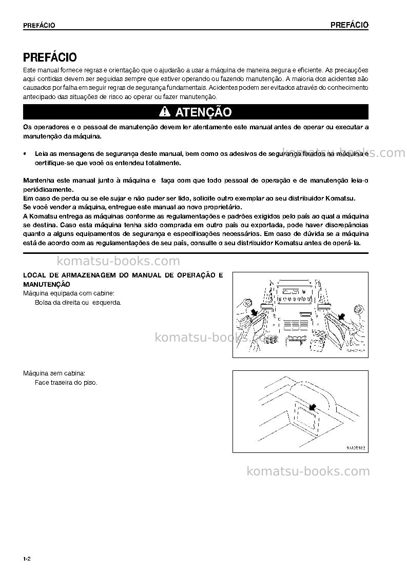 Komatsu d61px-15bra-e0 Manual de operação capa Página 3 Komatsu d61px-15bra-e0 Manual de operação capa Página 3