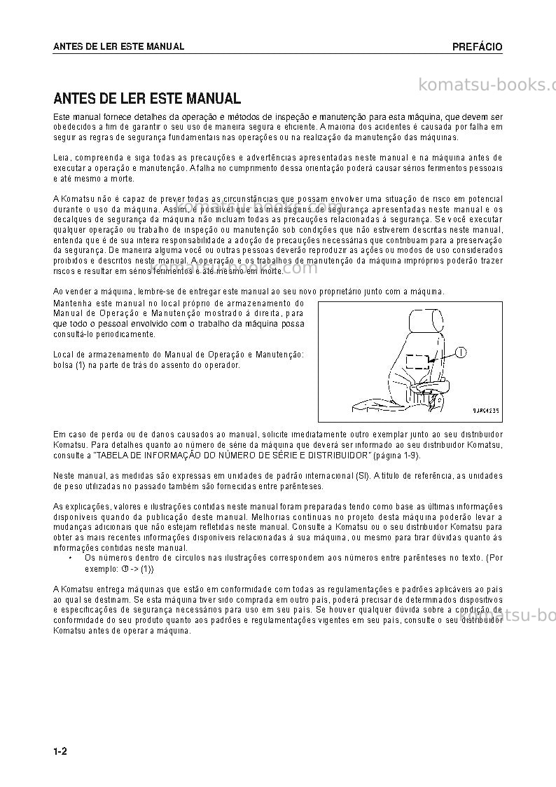 Komatsu wa600-6jpn Manual de operação capa Página 3 Komatsu wa600-6jpn Manual de operação capa Página 3