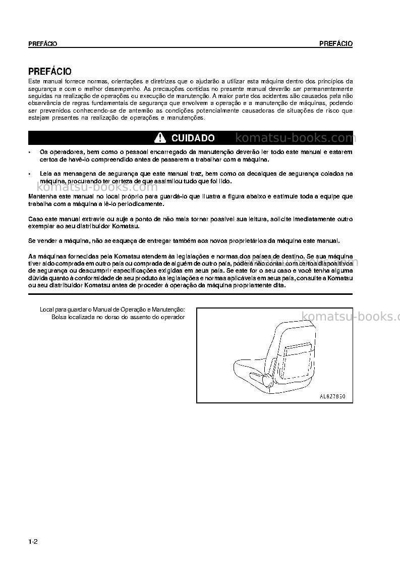 Komatsu gd655-3cbra Manual de operação capa Página 3