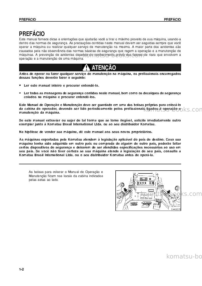 Komatsu d375a-5jpn Manual de operação capa Página 3 Komatsu d375a-5jpn Manual de operação capa Página 3