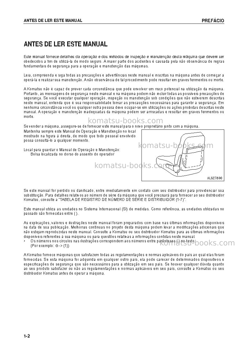 Komatsu gd655-5bbra Manual de operação capa Página 3