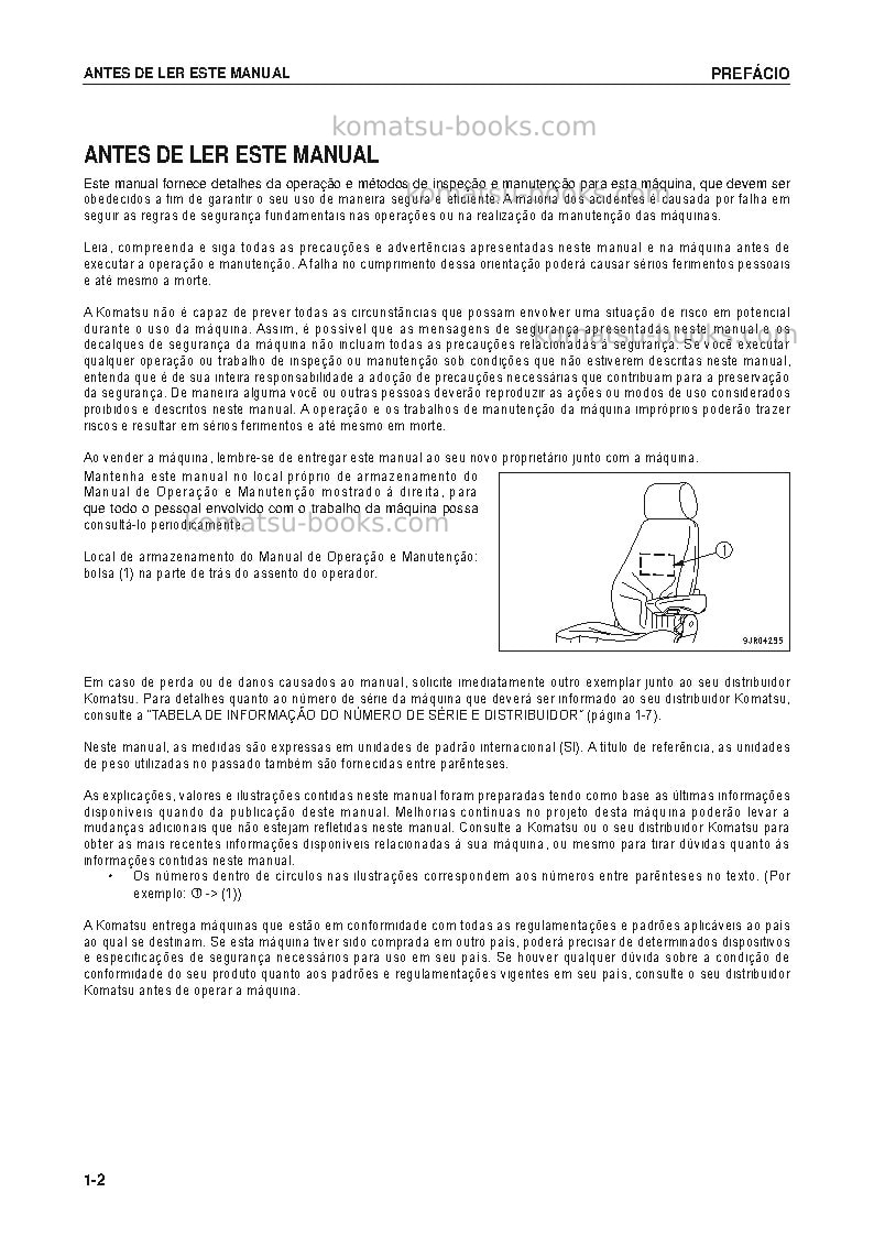 Komatsu wa600-6jpn Manual de operação capa Página 3 Komatsu wa600-6jpn Manual de operação capa Página 3