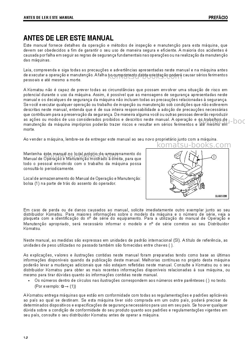 Komatsu wa500-6jpn Manual de operação capa Página 3 Komatsu wa500-6jpn Manual de operação capa Página 3