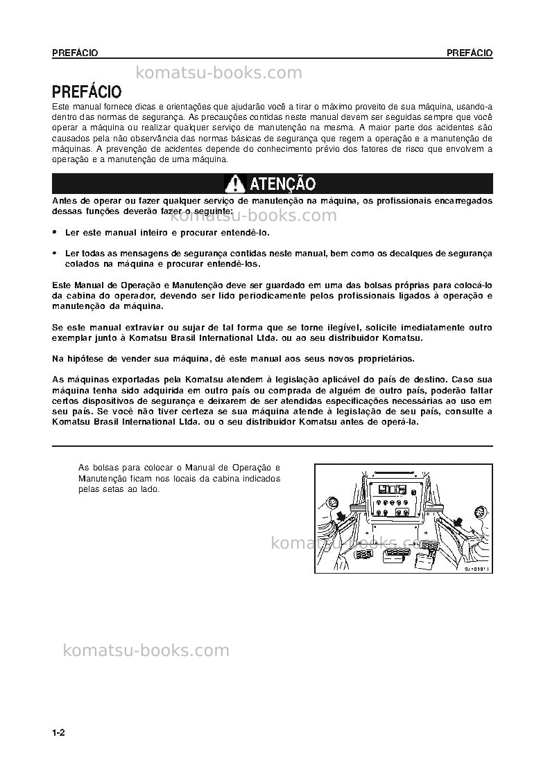 Komatsu d475a-5jpn Manual de operação capa Página 3 Komatsu d475a-5jpn Manual de operação capa Página 3