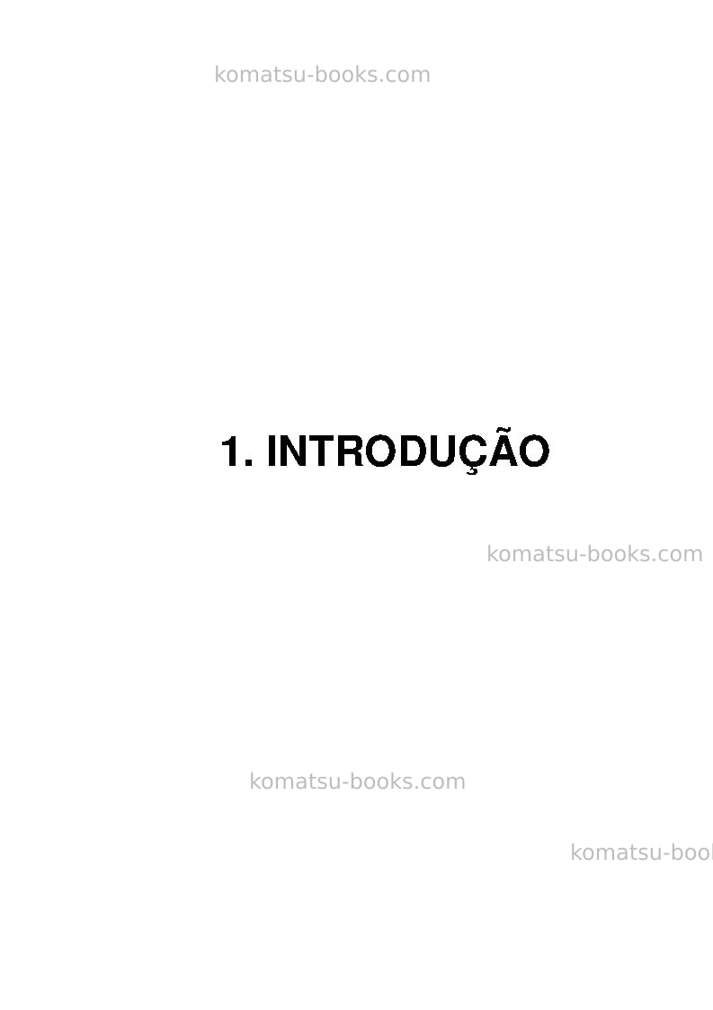 Komatsu pc5500-6deu Manual de operação capa Página 3 Komatsu pc5500-6deu Manual de operação capa Página 3