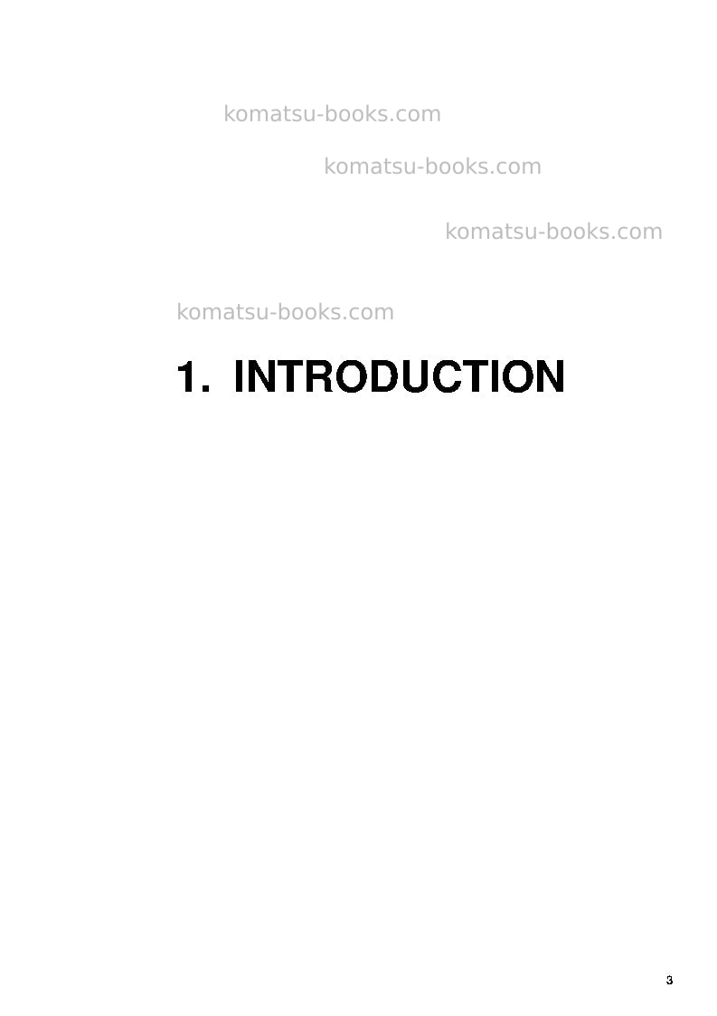 Komatsu pc8000-6deu-electric motor Operation manual cover Page 3 Komatsu pc8000-6deu-electric motor Operation manual cover Page 3