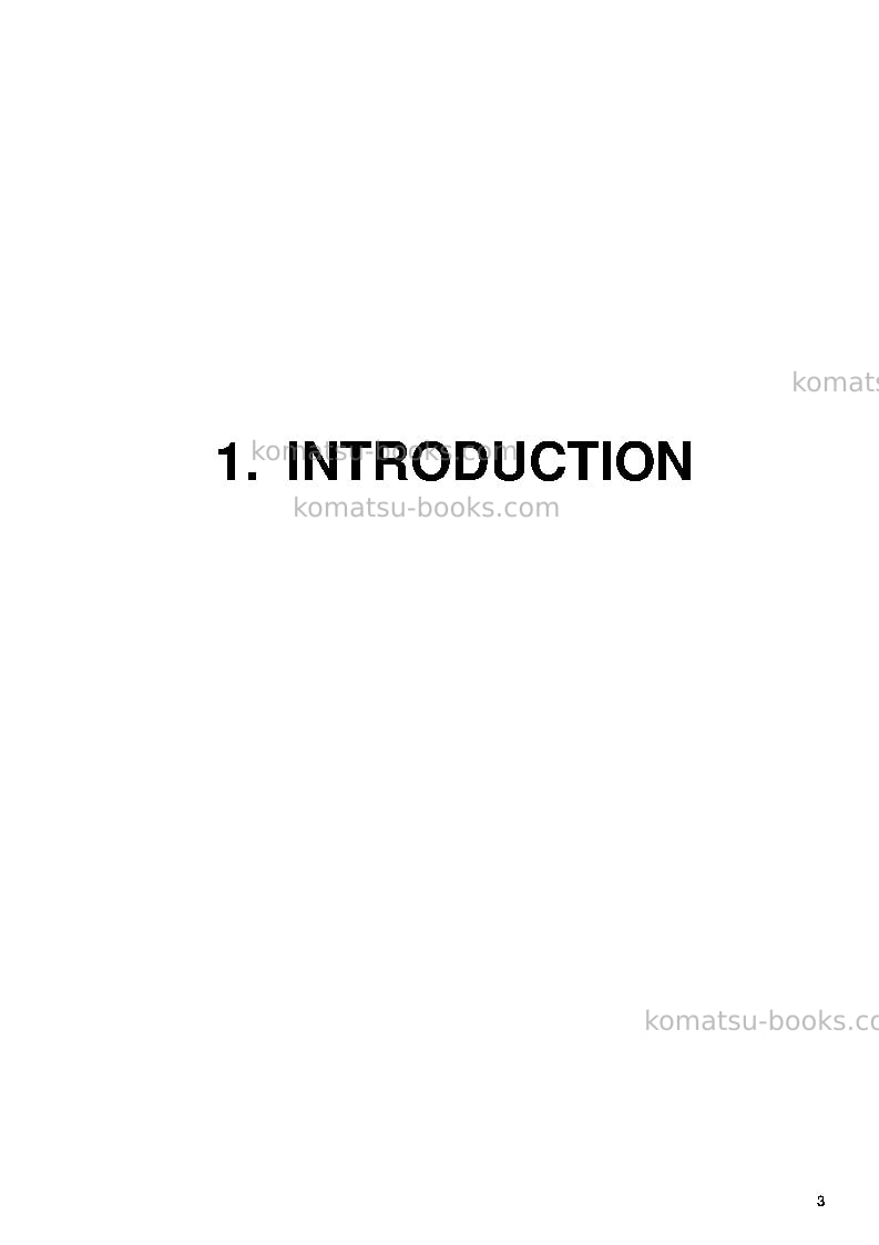 Komatsu pc8000-6deu-electric motor Operation manual cover Page 3 Komatsu pc8000-6deu-electric motor Operation manual cover Page 3