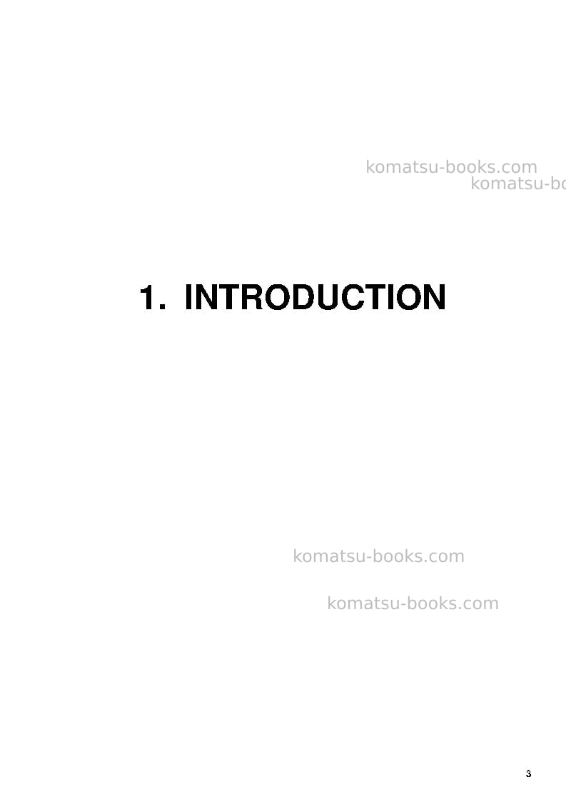 Komatsu pc8000-6deu-electric motor Operation manual cover Page 3 Komatsu pc8000-6deu-electric motor Operation manual cover Page 3