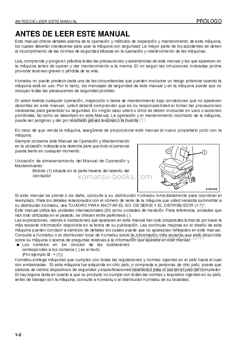 Komatsu wa470-6jpn Manual de operación cover Page 3 Komatsu wa470-6jpn Manual de operación cover Page 3