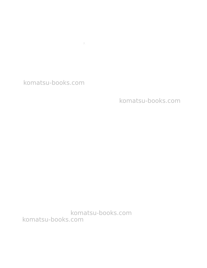Komatsu pc3000-1deu Operation manual cover Page 3 Komatsu pc3000-1deu Operation manual cover Page 3