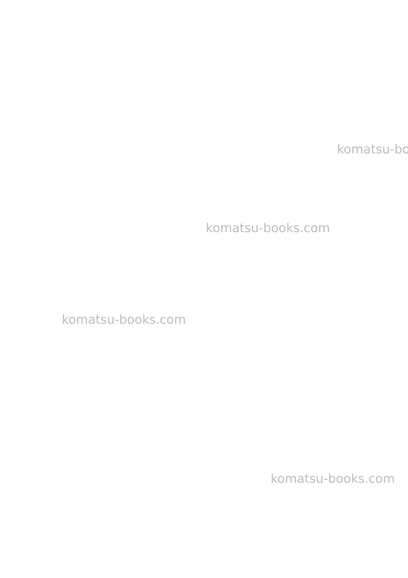 Komatsu td-15h Operation manual cover Page 3 Komatsu td-15h Operation manual cover Page 3
