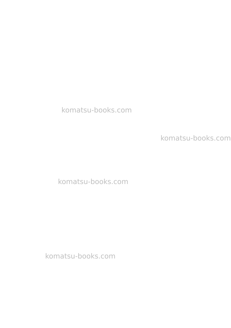 Komatsu td-20h Operation manual cover Page 3 Komatsu td-20h Operation manual cover Page 3