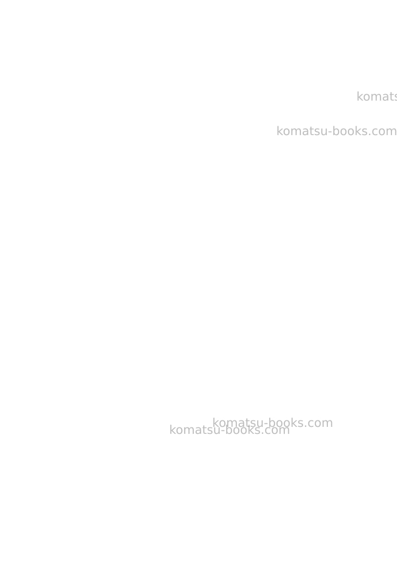 Komatsu td-25h Operation manual cover Page 3