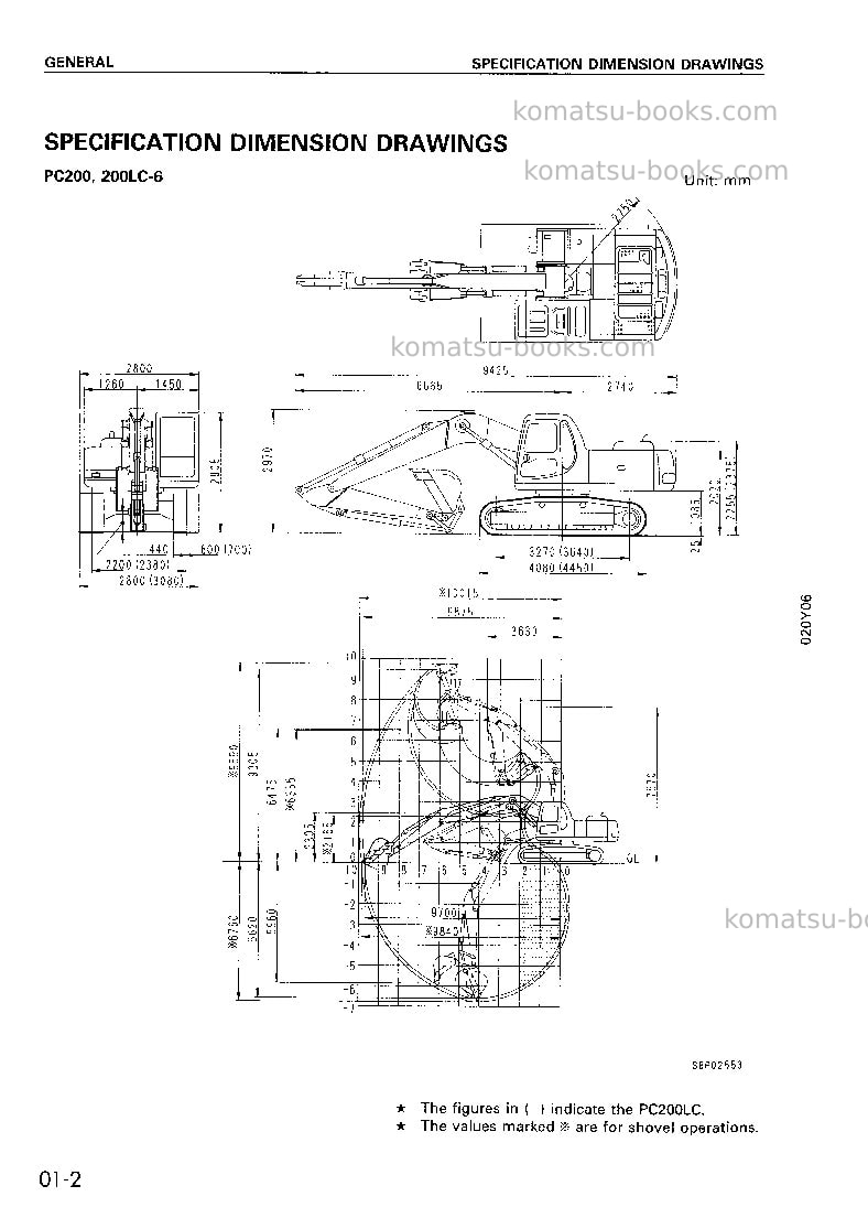 Komatsu pc200-6chn-a Repair & maintenance cover Page 3
