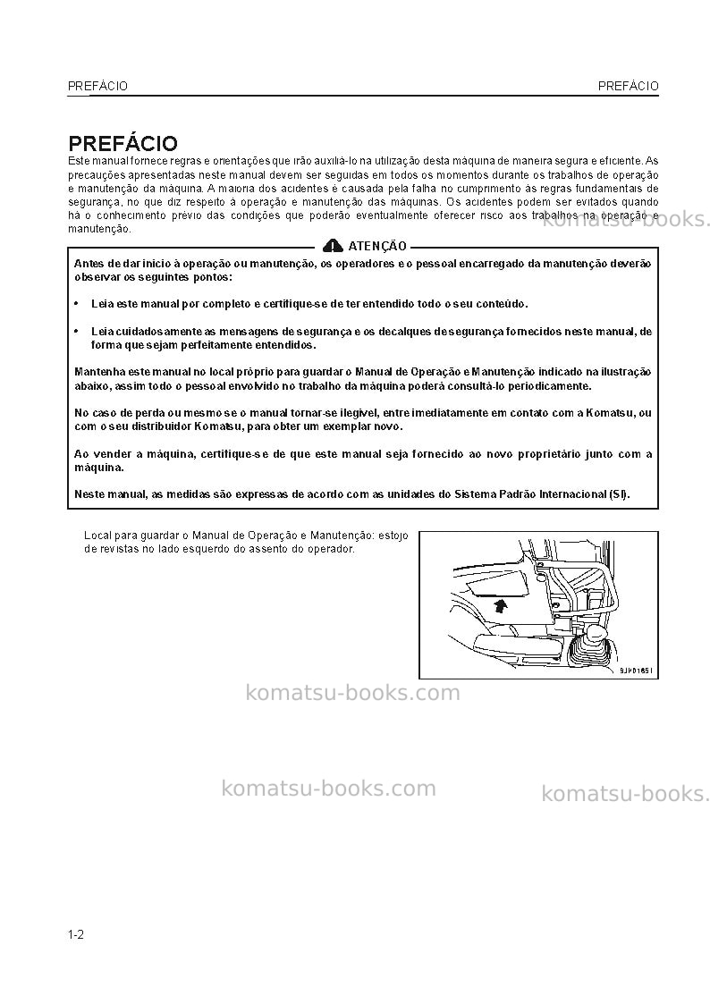 Komatsu pc228us-3jpn-e0 Manual de operação capa Página 3