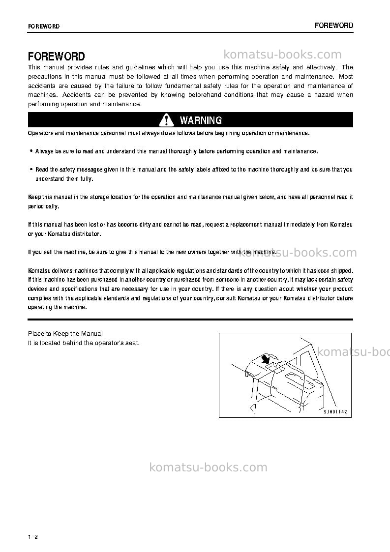 Komatsu hd325-6jpn-4wd Operation manual cover Page 3 Komatsu hd325-6jpn-4wd Operation manual cover Page 3