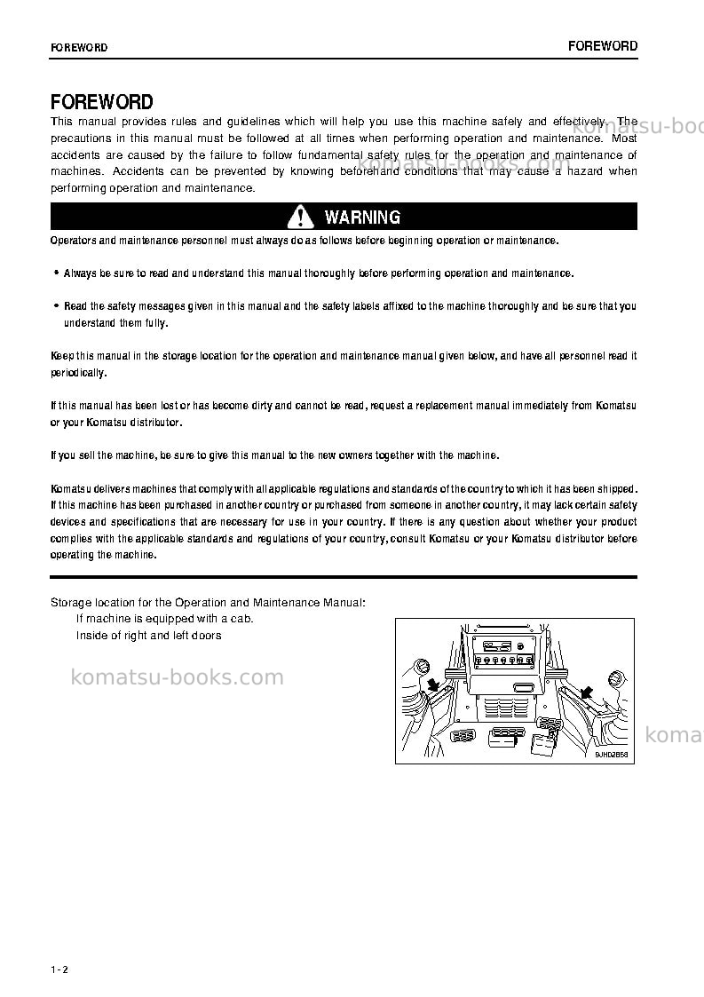 Komatsu d65px-15jpn Operation manual cover Page 3 Komatsu d65px-15jpn Operation manual cover Page 3